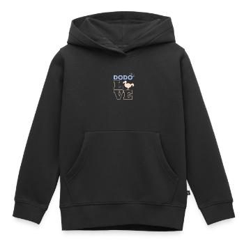 populaire Dodo Love - Sweat Premium à capuche enfant bio - noir - Devant - AI Model Kid Male (0cm)