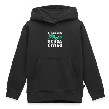 Plongée sous-marine - Sweat Premium à capuche enfant bio - noir - Devant - AI Model Kid Male (0cm)