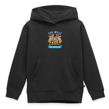 Münchner Volksfest DER WILLE ZÄHLT MEIN - Kinder Premium Organic Hoodie - Schwarz - Vorne - AI Model Kid Male (0cm)