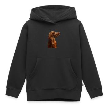 Irish Setter - Kinder Premium Organic Hoodie - Schwarz - Vorne - AI Model Kid Male (0cm)
