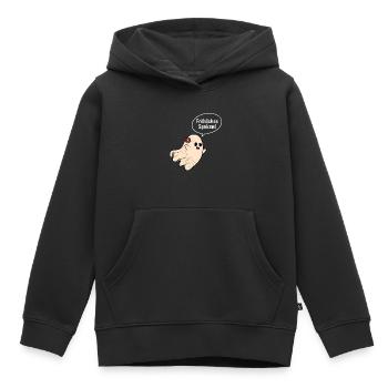 Halloween Kostüm Kinder FRÖHLICHES SPUKEN - Kinder Premium Organic Hoodie - Schwarz - Vorne - AI Model Kid Male (0cm)