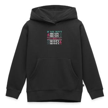 Hundegruamwelpen Haustier -Pflege -Job Salon - Kinder Premium Organic Hoodie - Schwarz - Vorne - AI Model Kid Male (0cm)
