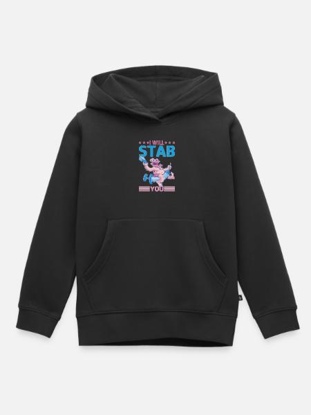 I Will Stab You 5 - Kinder Premium Organic Hoodie - Schwarz