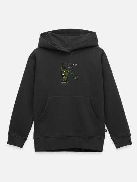 Gurken sind ZOMBIES! - Kinder Premium Organic Hoodie - Schwarz