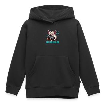 Gamesolotl Kawaii Axolotl Süße Anime Gamer Boys - Kinder Premium Organic Hoodie - Schwarz - Vorne - AI Model Kid Male (0cm)