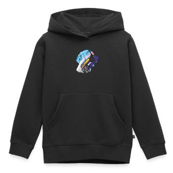 Poussez le style au niveau supérieur avec notre Cool Dog - Sweat Premium à capuche enfant bio - noir - Devant - AI Model Kid Male (0cm)