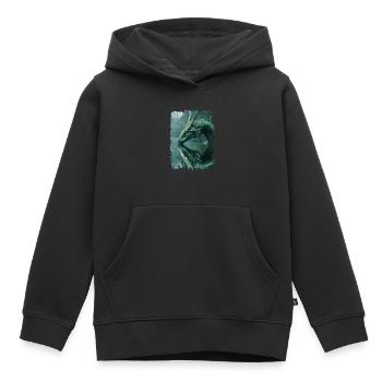 Cerf-volant - Sweat Premium à capuche enfant bio - noir - Devant - AI Model Kid Male (0cm)