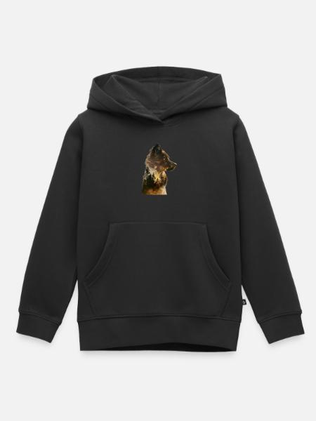 Australischer Schäferhund - Kinder Premium Organic Hoodie - Schwarz