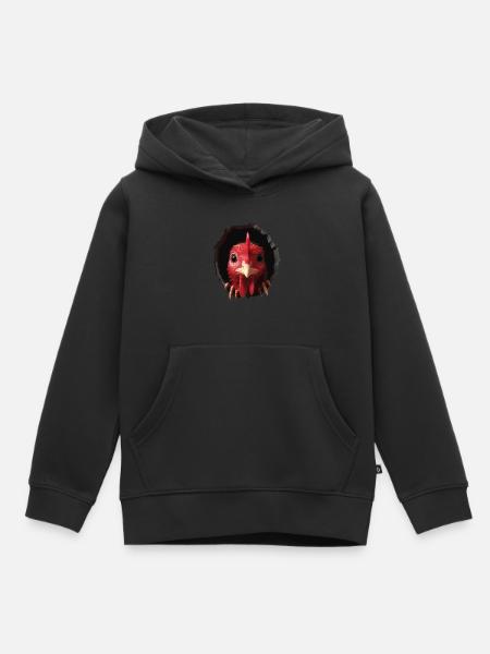 Truthahn - Kinder Premium Organic Hoodie - Schwarz
