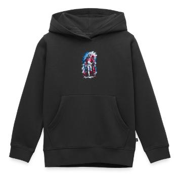 Napoleon bonaparte portrait - Kids Premium Organic Hoodie - black - Front - AI Model Kid Male (0cm)
