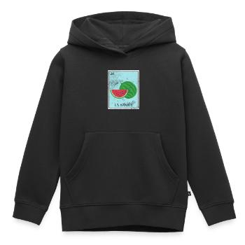 Watermelon - Kids Premium Organic Hoodie - black - Front - AI Model Kid Male (0cm)