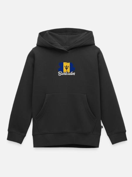 Barbados - Kinder Premium Organic Hoodie - Schwarz