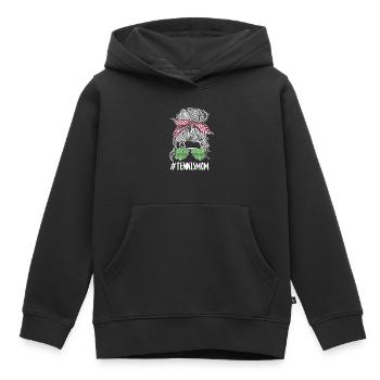 Funny Tennis Player Racket - Kinder Premium Organic Hoodie - Schwarz - Vorne - AI Model Kid Male (0cm)