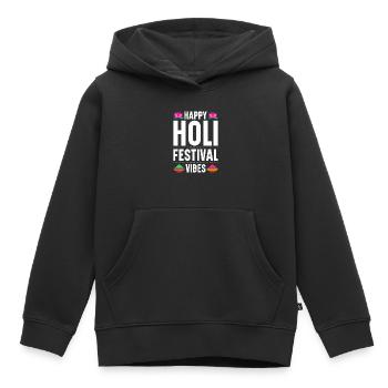 Holi India Holi Festival Happy Holi Fest - Kids Premium Organic Hoodie - black - Front - AI Model Kid Male (0cm)