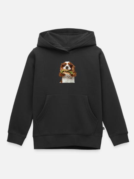 Cavalier King Spaniel - Kinder Premium Organic Hoodie - Schwarz