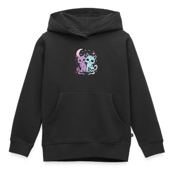 Kawaii Cat Pastel Goth Devilish - Kids Premium Organic Hoodie - black - Front - AI Model Kid Male (0cm)