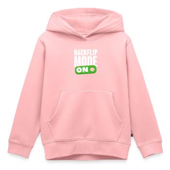 Backflip Salto Akrobatik Parkour Turnen Geschenk - Kinder Premium Organic Hoodie - Rosa - Vorne - AI Model Kid Female (0cm)