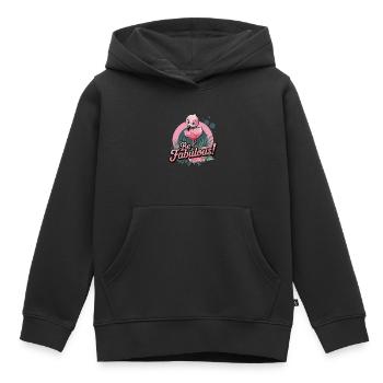 Be Fabulous Falmingo - Kinder Premium Organic Hoodie - Schwarz - Vorne - AI Model Kid Male (0cm)
