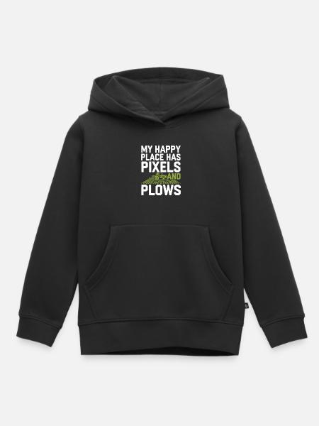 Farming Simulator Virtual Farming Game Fan Farm - Kids Premium Organic Hoodie - black