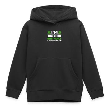 Joyeux Trèfle de la Saint-Patrick - Sweat Premium à capuche enfant bio - noir - Devant - AI Model Kid Male (0cm)
