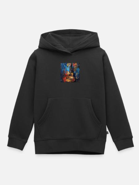 Ukulele - Kinder Premium Organic Hoodie - Schwarz