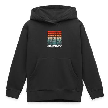 Roller coaster amusement park funfair amusement park - Kids Premium Organic Hoodie - black - Front - AI Model Kid Male (0cm)