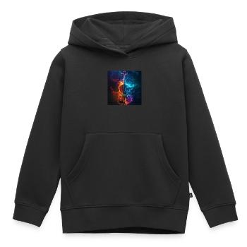 Violine - Kinder Premium Organic Hoodie - Schwarz - Vorne - AI Model Kid Male (0cm)