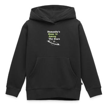 Space Exploration Cosmic Discovery - Kids Premium Organic Hoodie - black - Front - AI Model Kid Male (0cm)