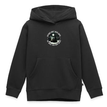 Witches Don't Need Santa Holiday Solstice Magic - Kids Premium Organic Hoodie - black - Front - AI Model Kid Male (0cm)