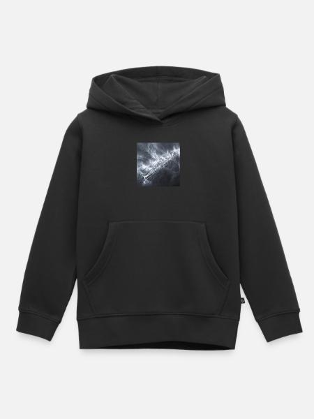 Querflöte - Kinder Premium Organic Hoodie - Schwarz