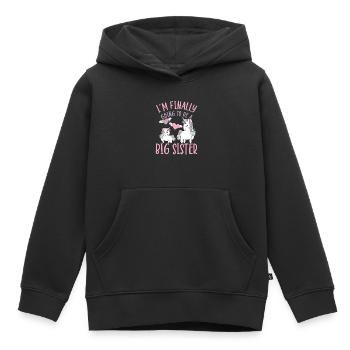 I`m Finally Going To Be A Big Sister Unicorn Gift - Kinder Premium Organic Hoodie - Schwarz - Vorne - AI Model Kid Male (0cm)