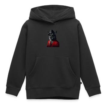 Norwegischer Elchhund - Kinder Premium Organic Hoodie - Schwarz - Vorne - AI Model Kid Male (0cm)