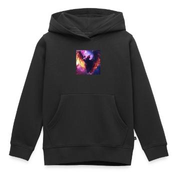 Schläger - Kinder Premium Organic Hoodie - Schwarz - Vorne - AI Model Kid Male (0cm)