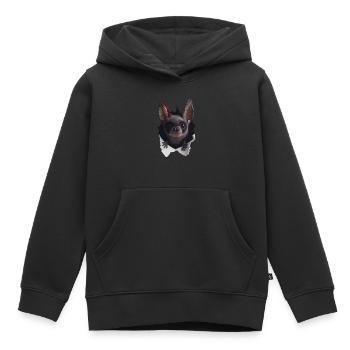Schläger - Kinder Premium Organic Hoodie - Schwarz - Vorne - AI Model Kid Male (0cm)