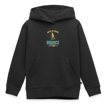 Pogo-stick: Wenn Sie Zweifel Haben, Hüpfen Sie Los - Kinder Premium Organic Hoodie - Schwarz - Vorne - AI Model Kid Male (0cm)
