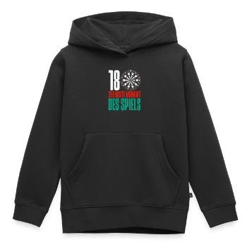 Fléchettes Jeu de fléchettes Jeu de fléchettes Jeu de fléchettes - Sweat Premium à capuche enfant bio - noir - Devant - AI Model Kid Male (0cm)