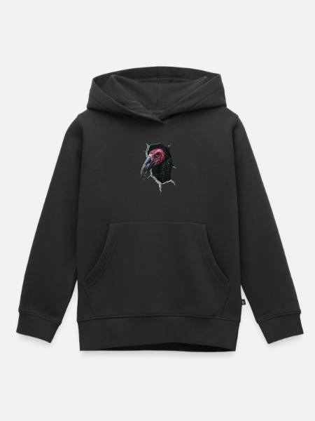 Geier - Kinder Premium Organic Hoodie - Schwarz