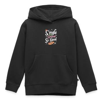 Trennungsermächtigung, Selbstliebe, Neuanfänge - Kinder Premium Organic Hoodie - Schwarz - Vorne - AI Model Kid Male (0cm)