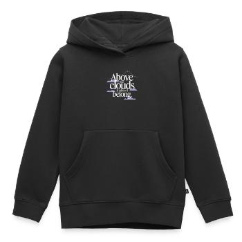 Wolkenblick, Entspannender Himmel, Verträumte - Kinder Premium Organic Hoodie - Schwarz - Vorne - AI Model Kid Male (0cm)