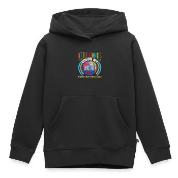 Enseignant d’intervention, Spécialiste de l’intervention - Sweat Premium à capuche enfant bio - noir - Devant - AI Model Kid Male (0cm)