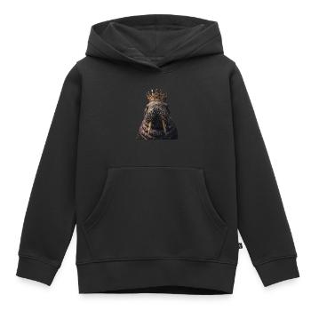 Walross - Kinder Premium Organic Hoodie - Schwarz - Vorne - AI Model Kid Male (0cm)