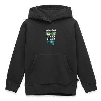 Uniquement des vibrations sabbatiques - Sweat Premium à capuche enfant bio - noir - Devant - AI Model Kid Male (0cm)