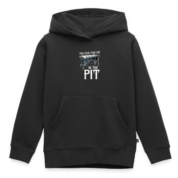Vibraphone Vous Me Pouvez Me Trouver Dans La Fosse - Sweat Premium à capuche enfant bio - noir - Devant - AI Model Kid Male (0cm)