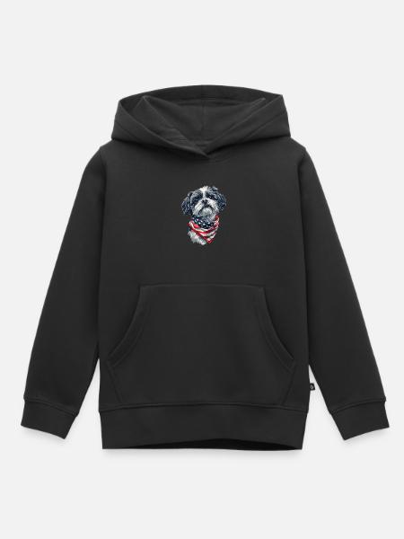 Shih Tzu - Kinder Premium Organic Hoodie - Schwarz
