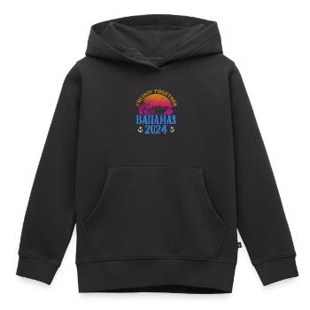 Bahamas - Sweat Premium à capuche enfant bio - noir - Devant - AI Model Kid Male (0cm)