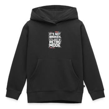 Réparation de jeux rétro Console vintage - Sweat Premium à capuche enfant bio - noir - Devant - AI Model Kid Male (0cm)