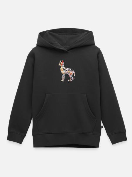Savanne - Kinder Premium Organic Hoodie - Schwarz
