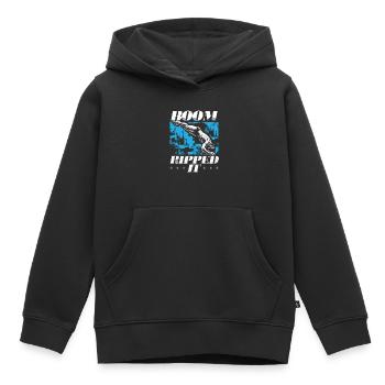 Tremplin Plongée Plongée Plongeurs - Sweat Premium à capuche enfant bio - noir - Devant - AI Model Kid Male (0cm)