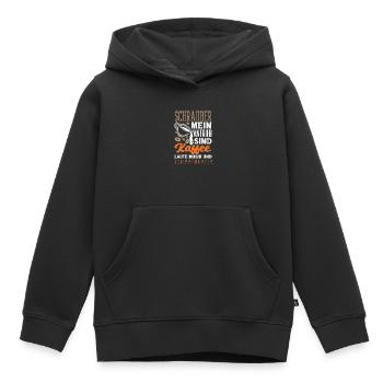 Schrauber Mein Antrieb Sind Kaffee Laute Musik - Kinder Premium Organic Hoodie - Schwarz - Vorne - AI Model Kid Male (0cm)