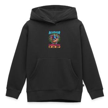 Thérapeute comportemental Thérapeute de correction du comportement - Sweat Premium à capuche enfant bio - noir - Devant - AI Model Kid Male (0cm)